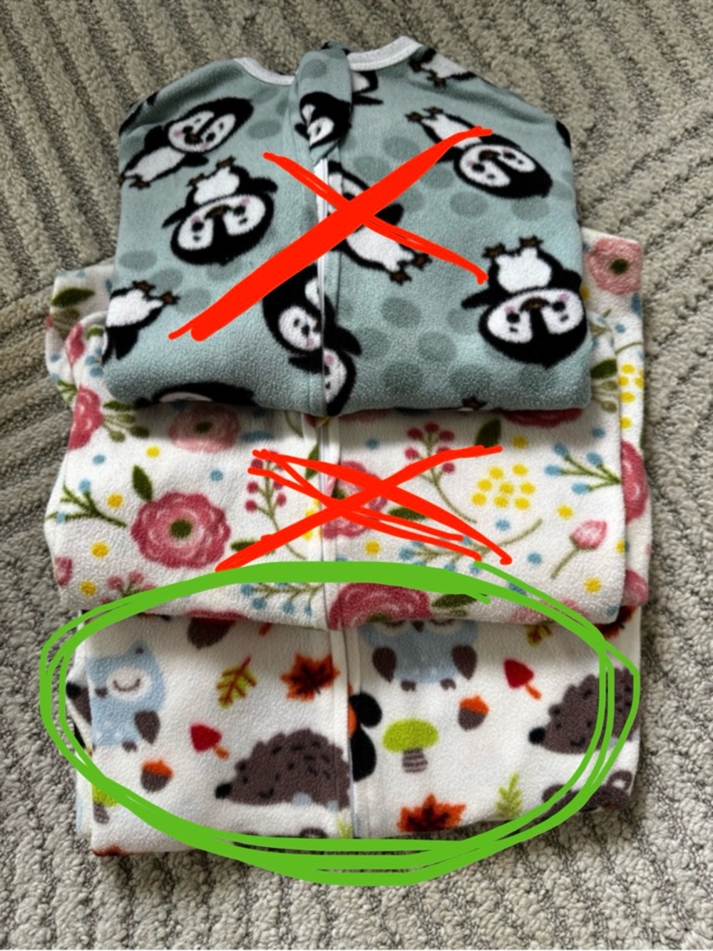 Sleeping Baby Zippadee Zip with Woodland Hedgehog Print